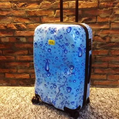 Travel Tale Fashion Personality Meteorites Abs+Pc 20/24/28 Inch Suitcase Carry On Spinner Customs