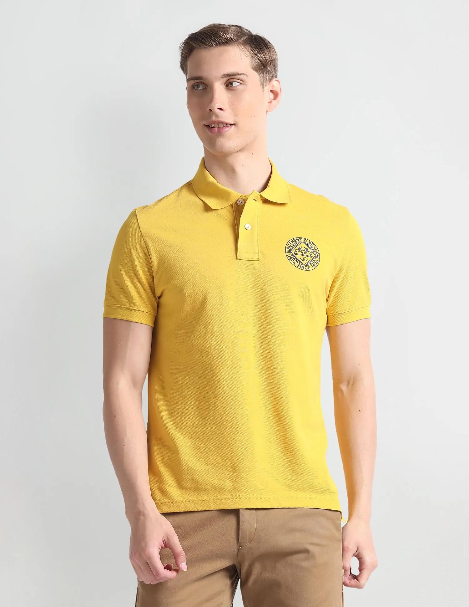 U.S. Polo Assn. Denim Co. Rear Graphic Cotton Polo Shirt