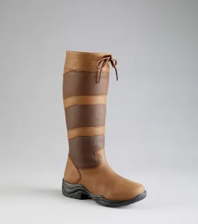 Vallenia Ladies Waterproof Country Boot Brown