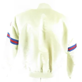 Vintage 80s Starter NFL Football New York Giants White Satin Jacket XL