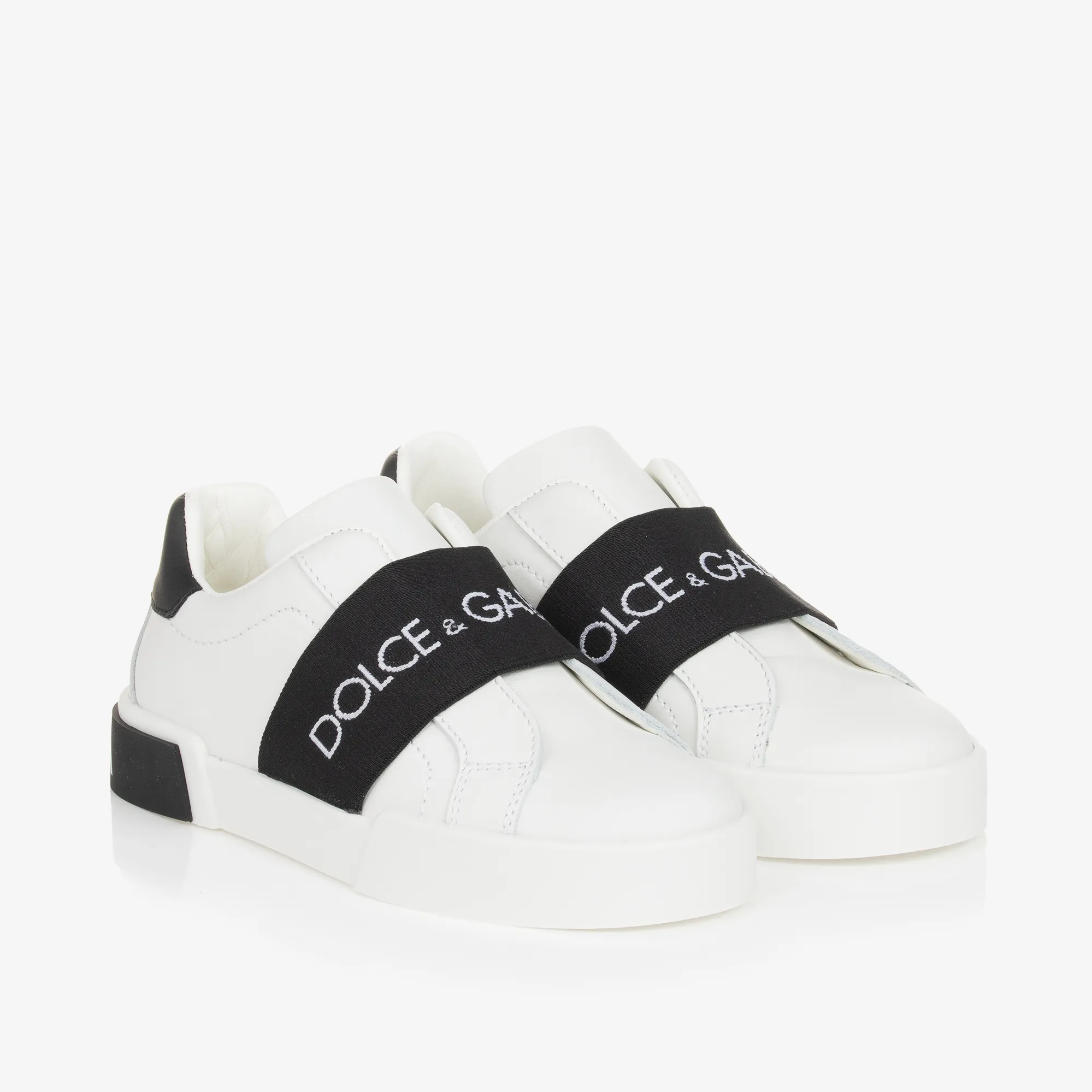 White Leather Portofino Trainers