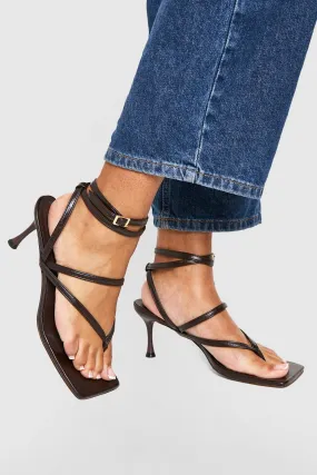 Wide Width Toe Post Detail Low Sandals