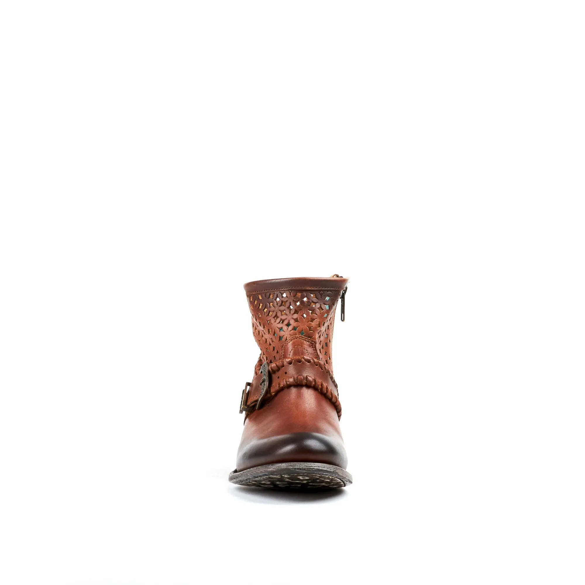 Women's Corral Boot Brown Cutout Ankle #Z0016