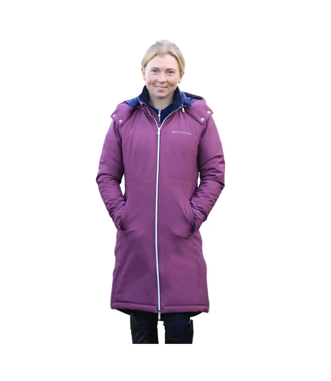 Womens/ladies synergy guard waterproof jacket fig/navy Hy