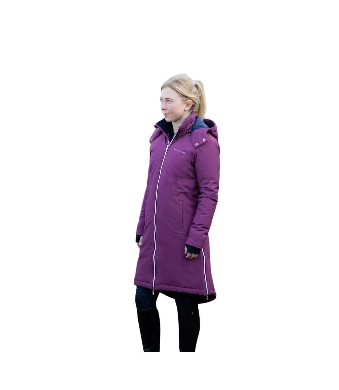 Womens/ladies synergy guard waterproof jacket fig/navy Hy