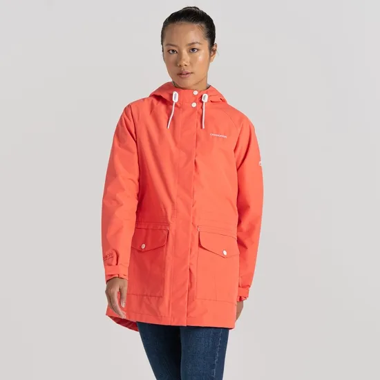 Women's Lilah Waterproof Jacket - Rose Coral | Craghoppers UK