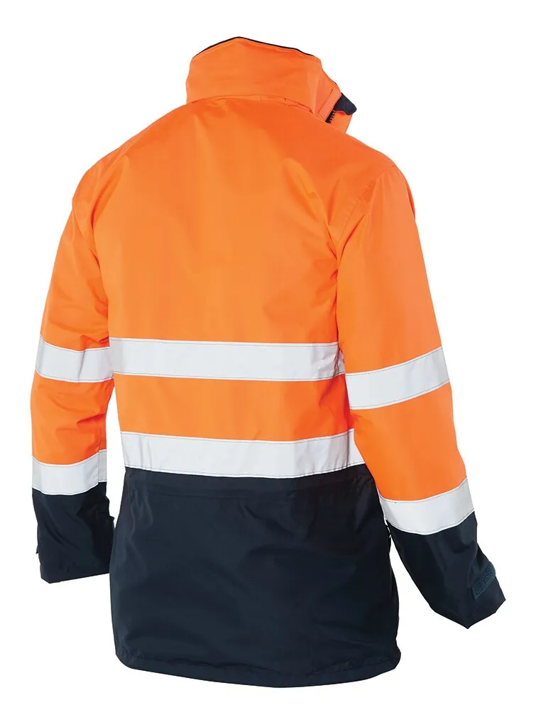 Workhorse MJA032 Jacket - Men - Two-Tone - High Visibility - Waterproof & Breathable - Oxford Polyester - Orange/Navy - S