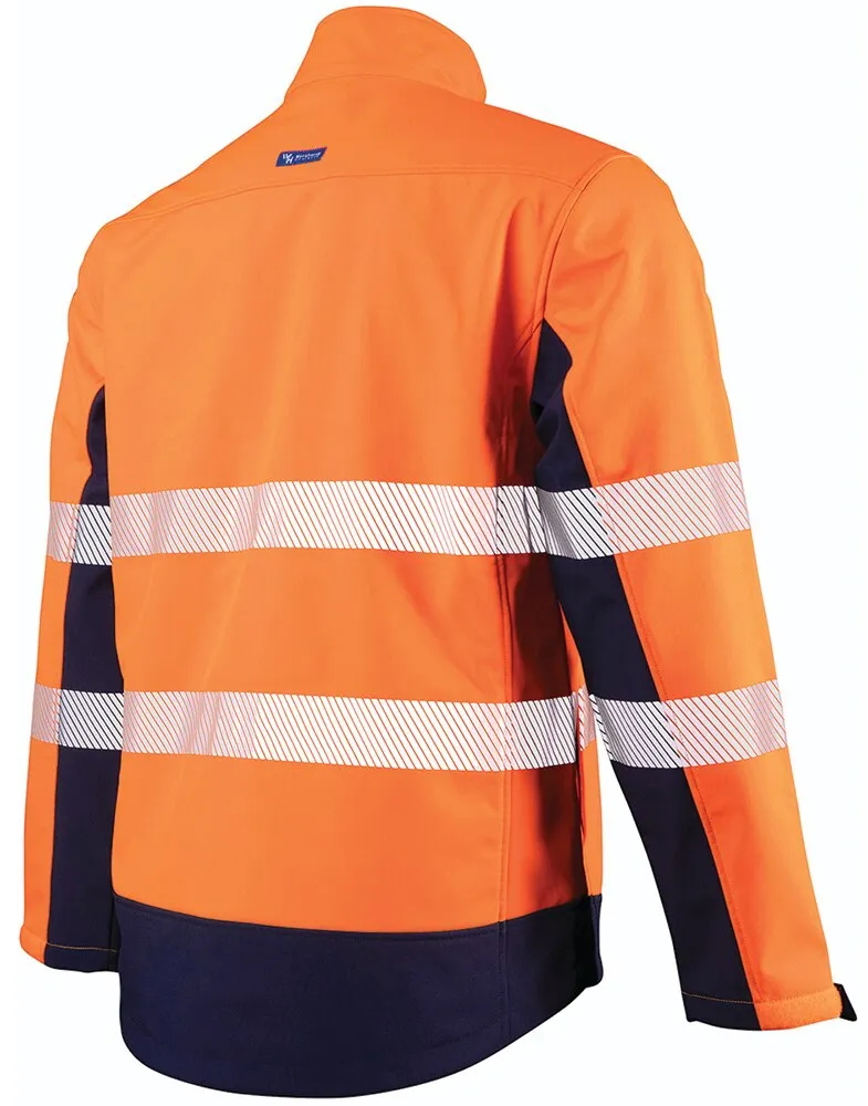 Workhorse MJA061 Jacket - Men - 2-Tone - High Visibility - Softshell - Polyester - Orange/Navy - S