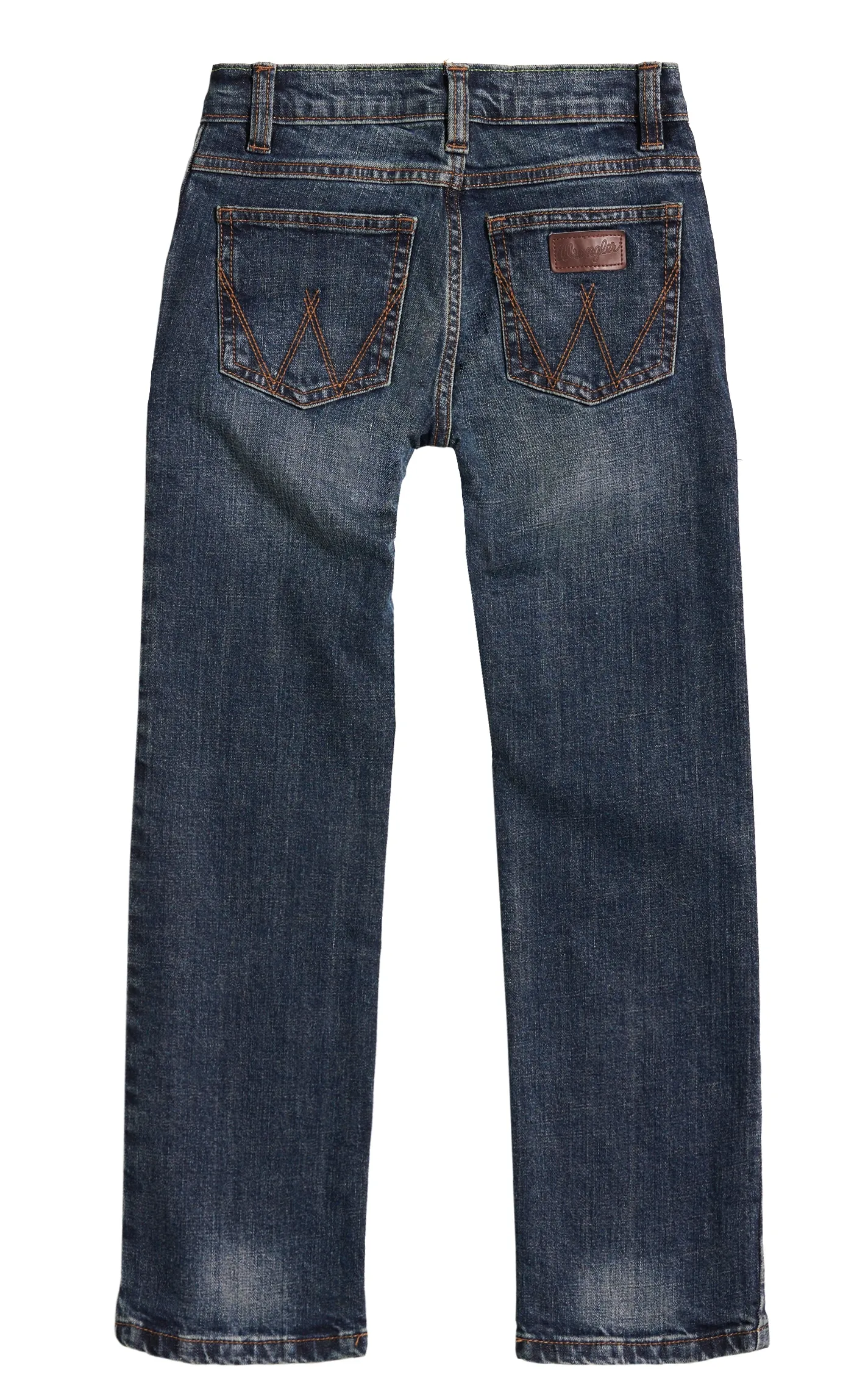 Wrangler Retro Boys' Bozeman Dark Wash Slim Fit Straight Leg Stretch Jeans (8-16)