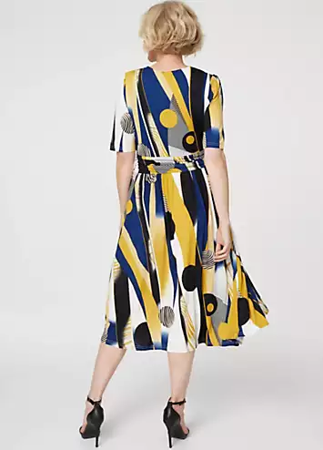 Wrap Front Midi Dress by Izabel London | Look Again