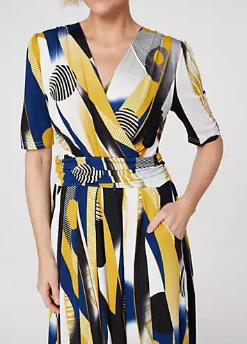 Wrap Front Midi Dress by Izabel London | Look Again