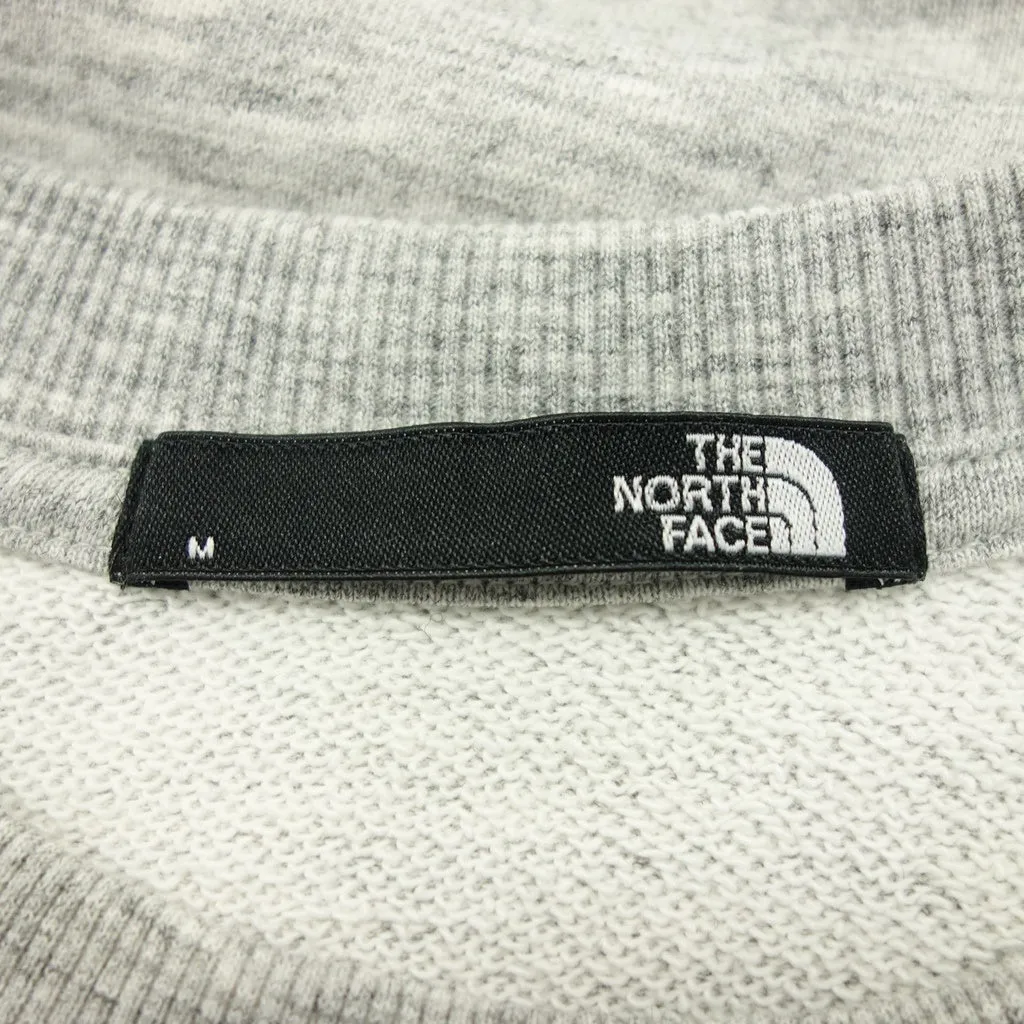 美品◆ザ ノースフェイス スウェット トレーナー フラワーワンポイント メンズ Lサイズ グレー系 THE NORTH FACE【AFB33】