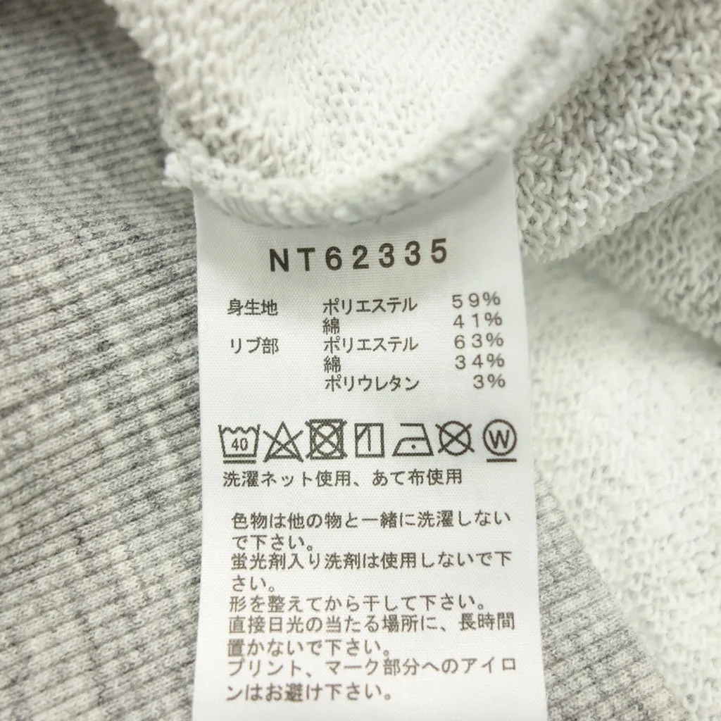 美品◆ザ ノースフェイス スウェット トレーナー フラワーワンポイント メンズ Lサイズ グレー系 THE NORTH FACE【AFB33】