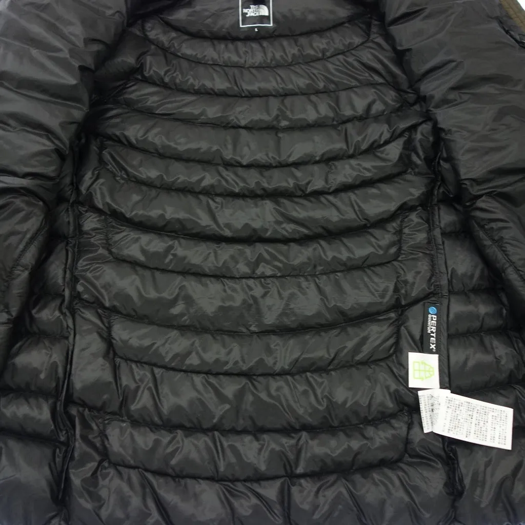 美品◆ザ ノースフェイス ダウンジャケット サンダージャケット NY32012 メンズ サイズL ブラウン THE NORTH FACE【AFB30】